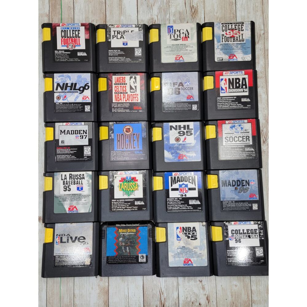 Sega Genesis Games Lot of 20 Sports Games